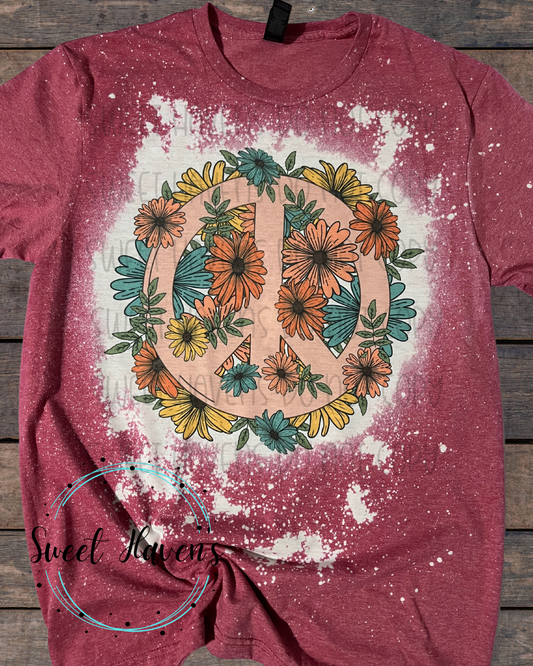 Floral Peace sign